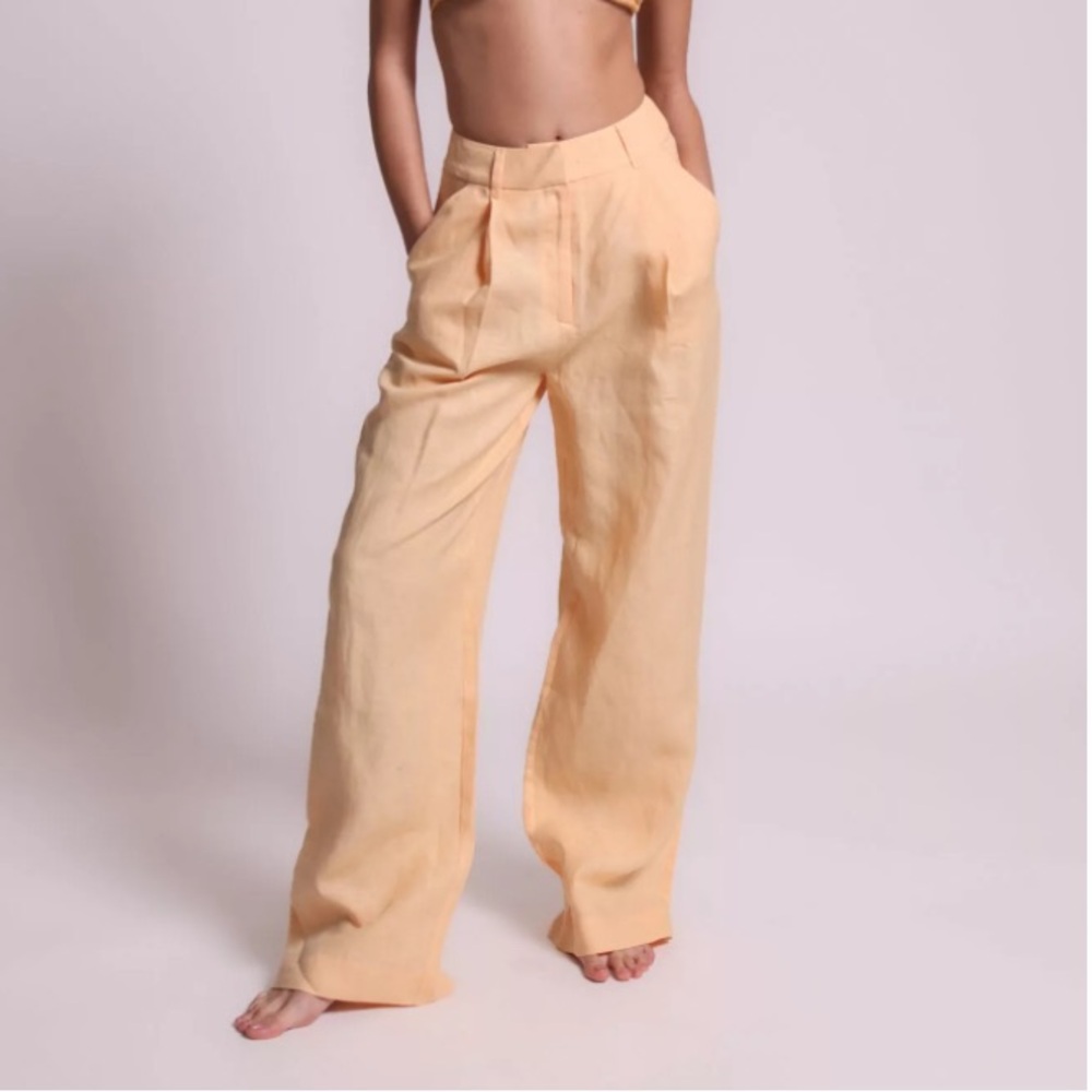 Shani shemer teagan long pants in bright orange